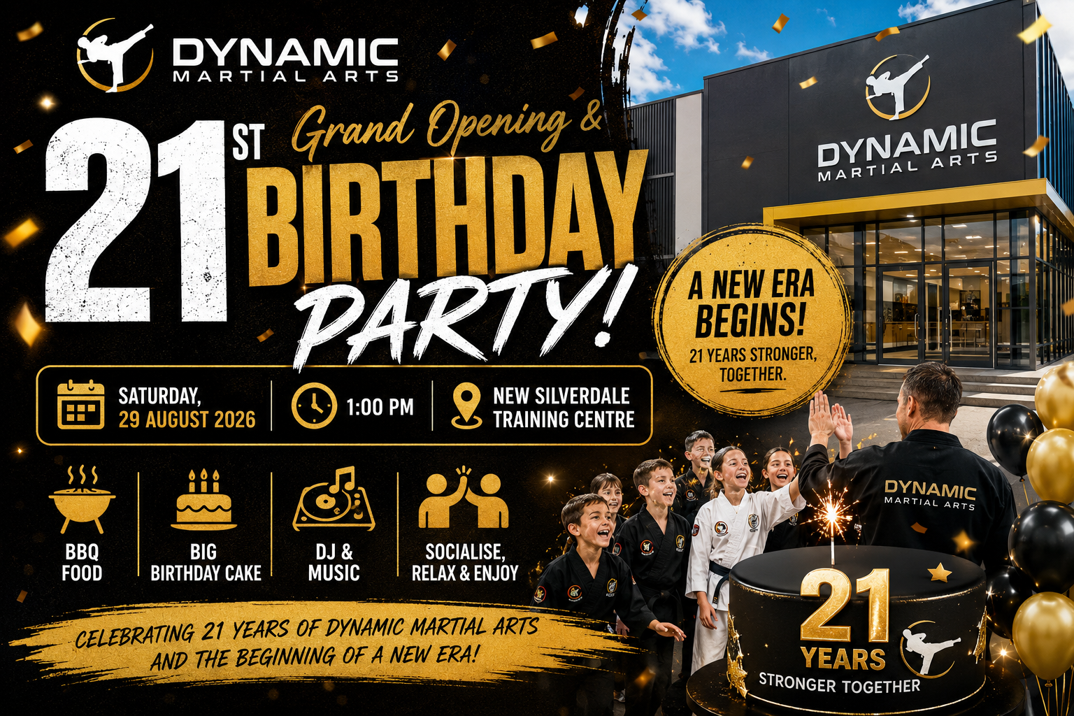 Grand Opening and 21 year Birthday Party